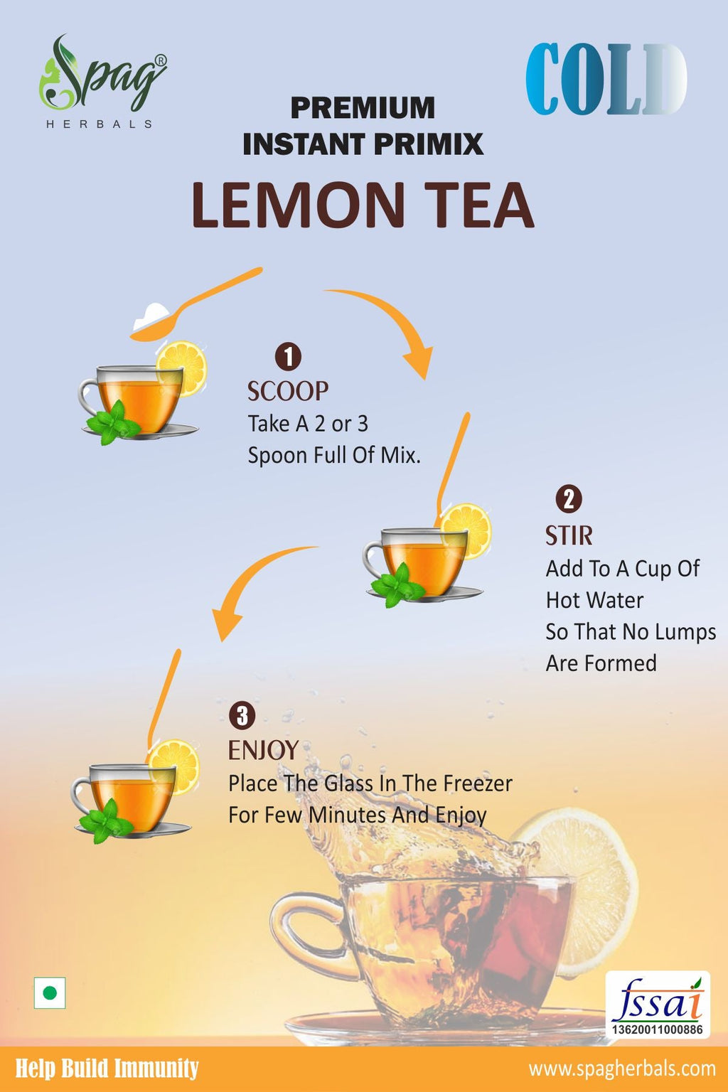 Spag Herbals Cold Instant Chocolate Badam Health Drink