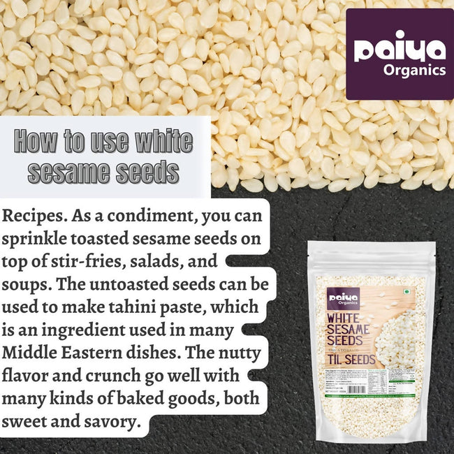 Paiya Organics White Sesame Seeds Main Image