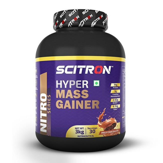 Scitron Nitro Series Hyper Mass Gainer Milk Chocolate Hover Image