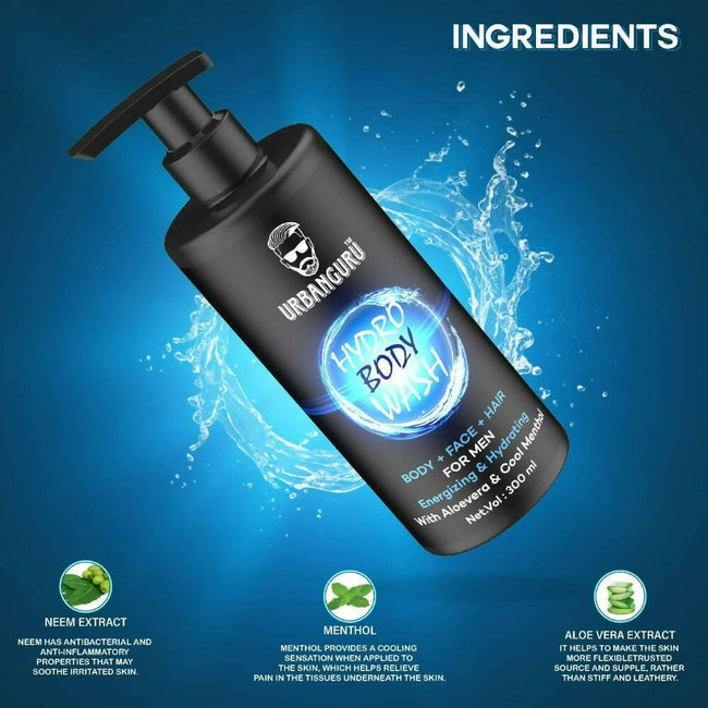 Urbanguru Hydro Body Wash 3 in 1 For Men Main Image