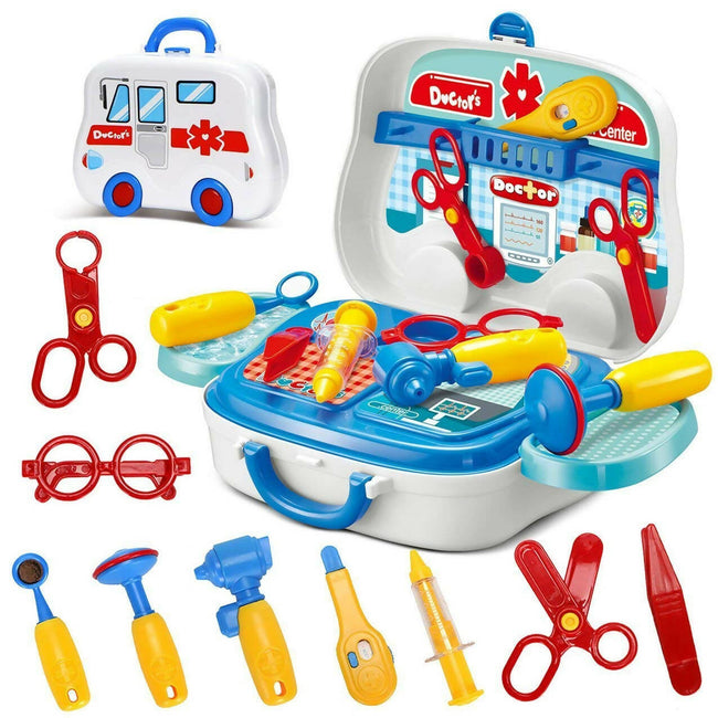 Sardar Ji Ki Dukan Pretend Play Doctor Play Sets For Boys/Girls/Kids Doctor Kit Toys With Suitcase - Isi Approved (Doctor Set - Box) Hover Image