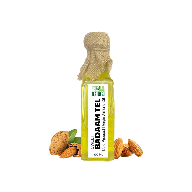 Shuddh Natural Almond Oil Sweet Cold Pressed Baby Massage Oil Hover Image