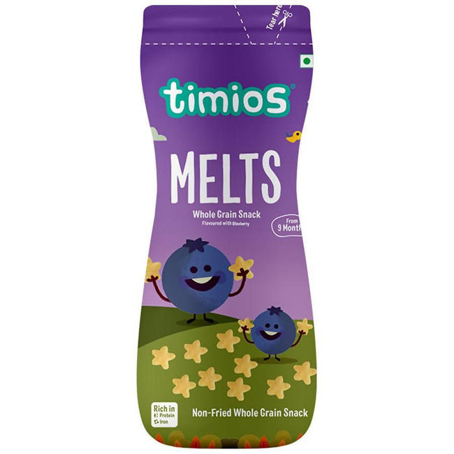 Timios Melts Blueberry Finger Food For Babies Hover Image