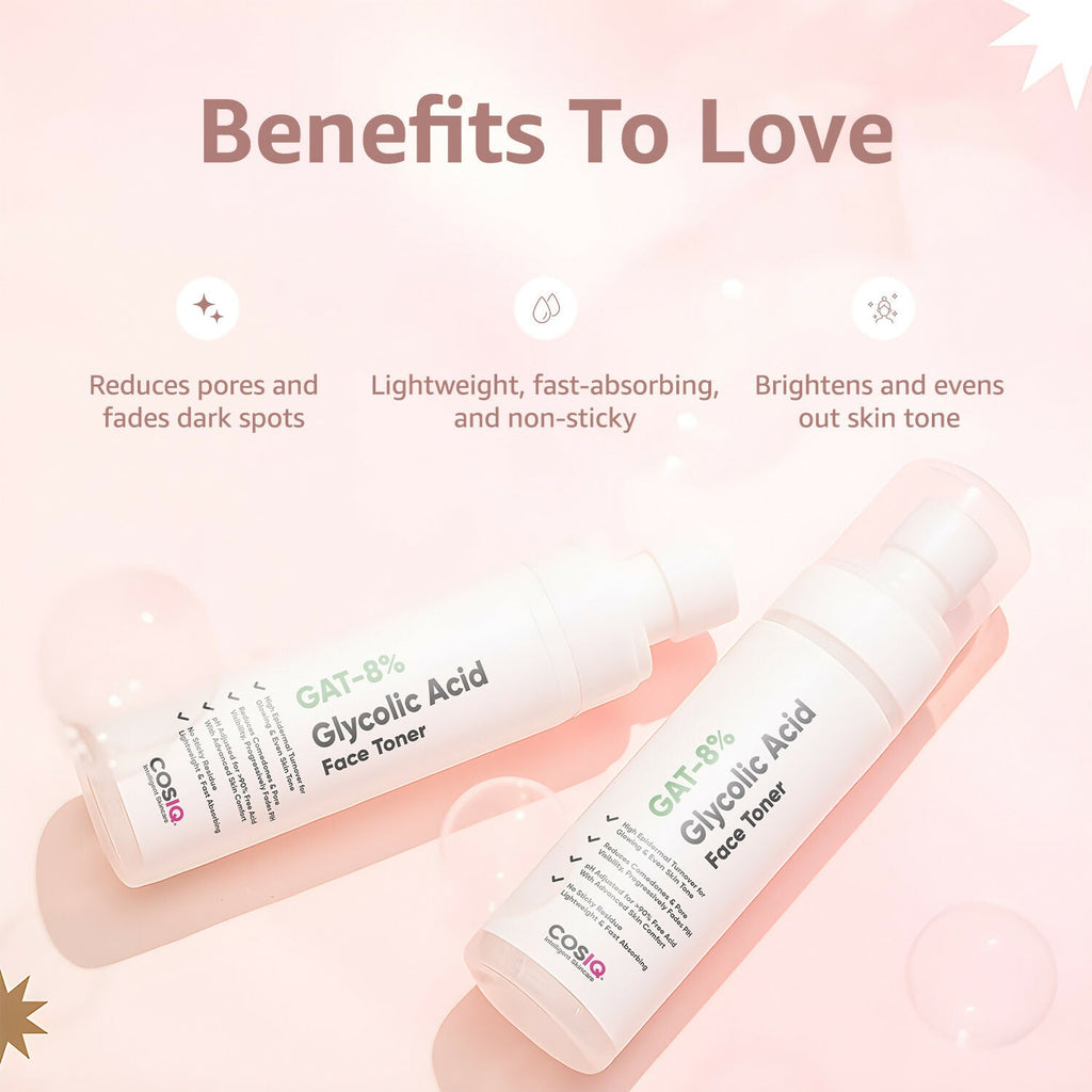 Cos-IQ GAT-8% Glycolic Acid Face Toner
