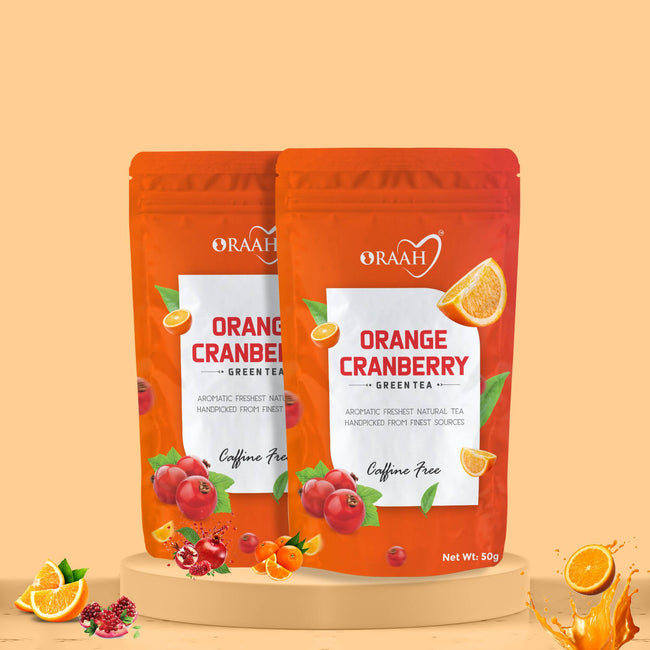 Oraah Cranberry Orange Green Tea Main Image
