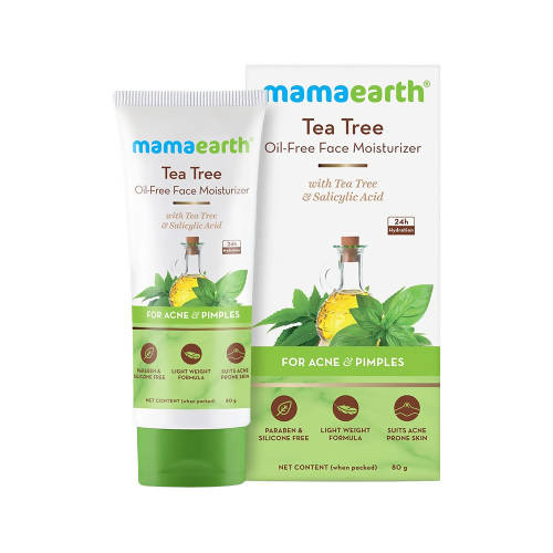 Mamaearth Tea Tree Oil-Free Face Moisturizer For Acne And Pimples Hover Image