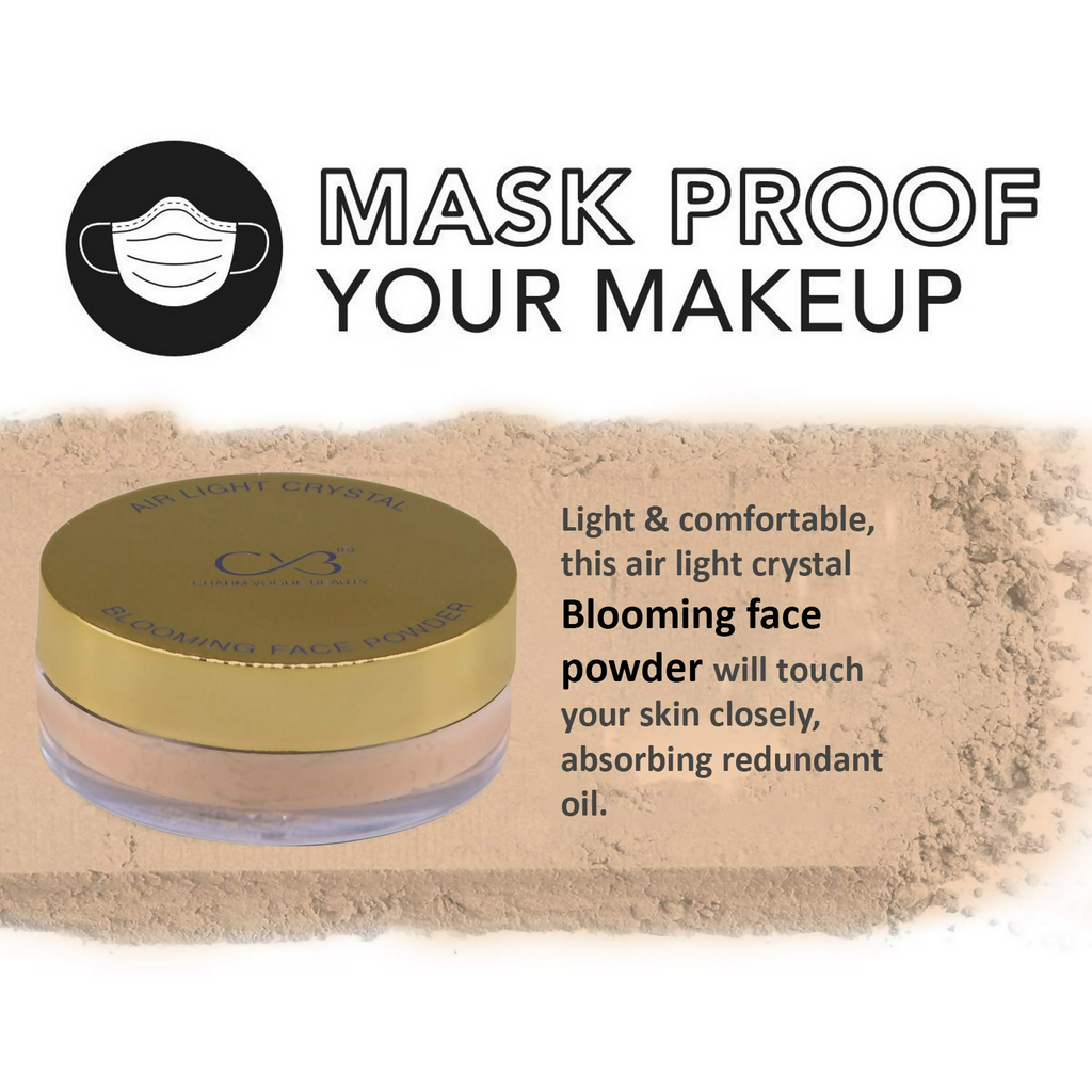 CVB C54 Blooming Loose Face Powder Air Light Crystal Oil Control Powder Shade 3