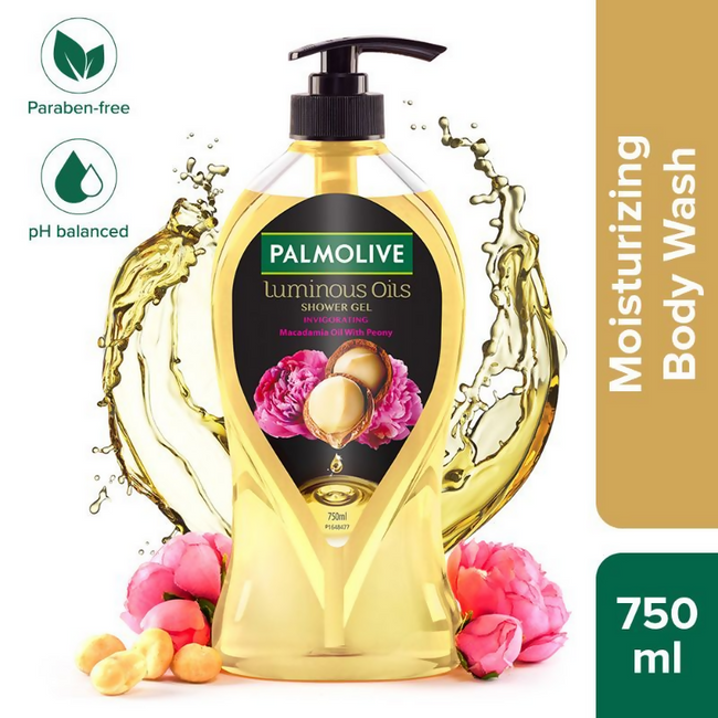 Palmolive Macadamia Oil & Peony Flower Luminous Oils Invigorating, Moisturizing Body Wash Main Image