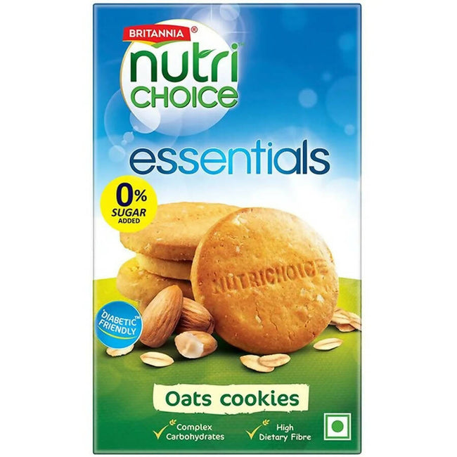Britannia NutriChoice Essentials Oats Cookies - No Added Sugar Hover Image