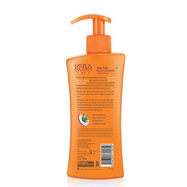 Lotus Herbals Safe Sun Anti-Tan Body Lotion SPF 25 PA+++ Main Image