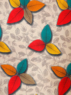 Home Sizzler Cream-Coloured & Red Floral 144 TC Bedsheet with Pillow Covers