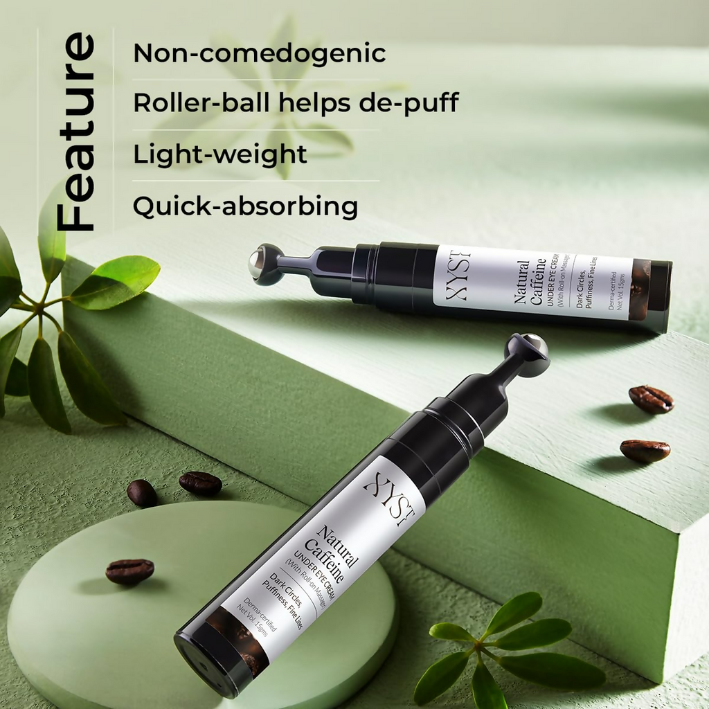 Xyst Natural Caffeine Under Eye Roll-On For Dark Circle