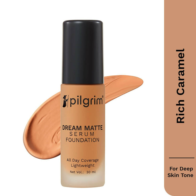 Pilgrim Dream Matte Serum Foundation With Matte & Poreless All Day Coverage Lightweight - Rich Caramel Main Image