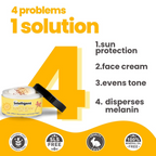 TuCo Intelligent Kids 2-in-1 Saffron Face Cream & Sunscreen For Sun Protection And Glow