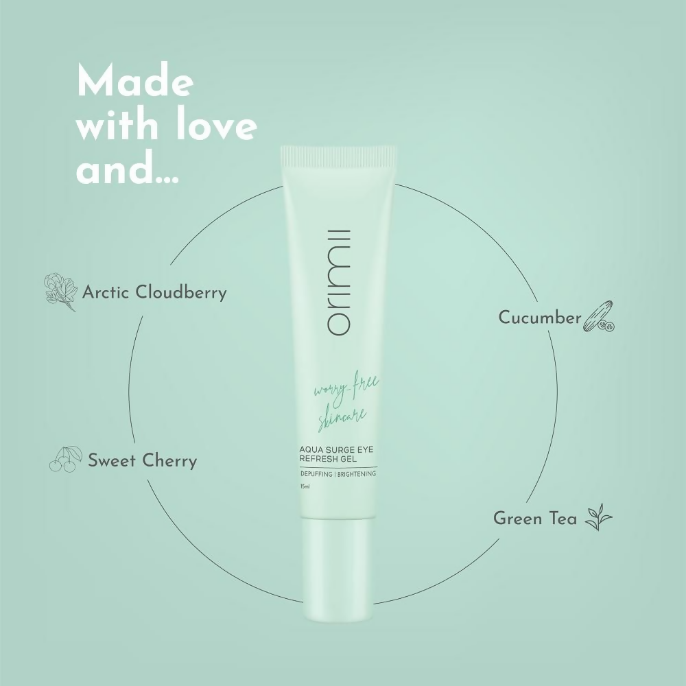 Orimii Under Eye Cream Gel for Dark Circles with Vitamin C