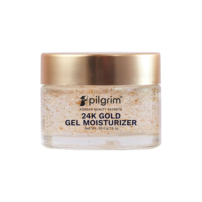 Pilgrim 24k Gold Gel Moisturizer, Reduces Dark Spots, Gives Luxurious Glow, Non-greasy Hover Image