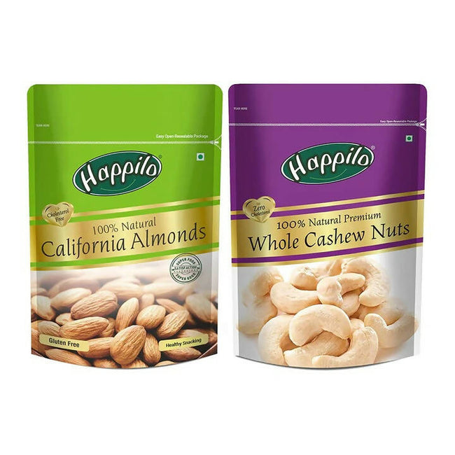 Happilo Premium Nuts Combo (Premium Whole Cashews & Californian Almonds) Hover Image