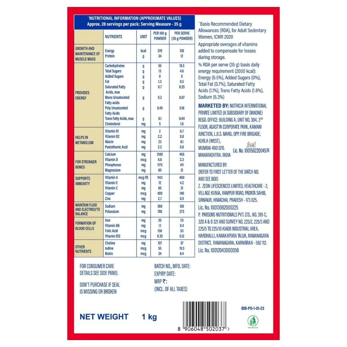 Protinex Health Supplement And Nutritional Protein Mix For Adults-(Creamy Vanilla)
