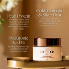 BiE Moongleam Precious Gel Cream+Primer With Gold, Silver & Diamond Dust