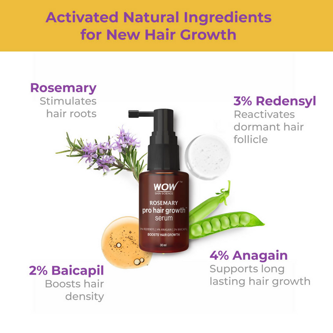 Wow Skin Science Rosemary Pro Hair Growth Serum For Denser Hair Main Image
