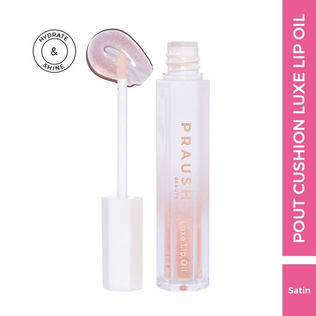 Praush Beauty Pout Cushion Luxe Lip Oil - Satin Shimmery Main Image