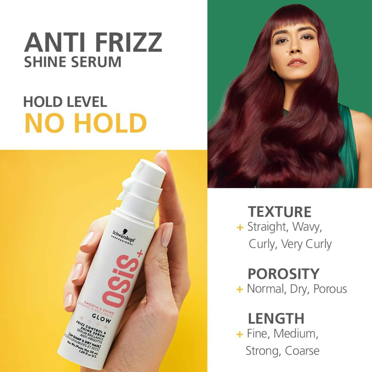Schwarzkopf Professional OSiS+ Glow Anti-Frizz Shine Serum - Limited Time Offer