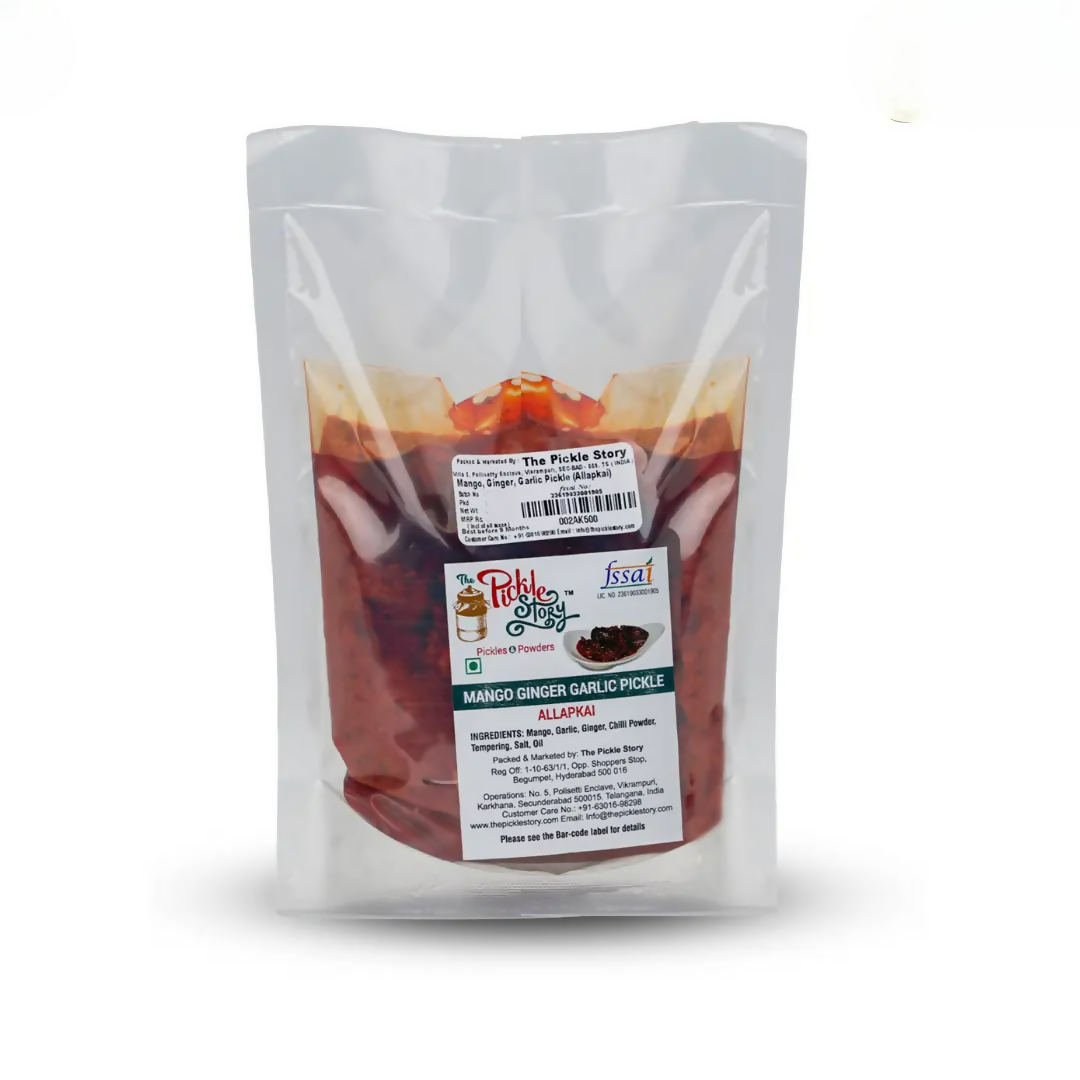 The Pickle Story Mango Ginger Garlic Pickle (Allapkai)