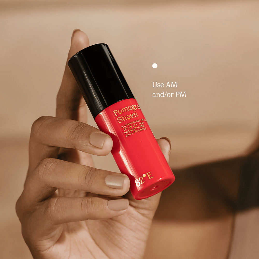 82°E By Deepika Padukone Pomegranate Sheen SPF 15 PA++ Illuminating Lip Oil with Pomegranate and Ceramides