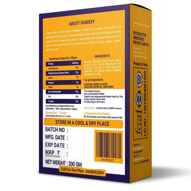 Diabexy Almond Cookies Main Image