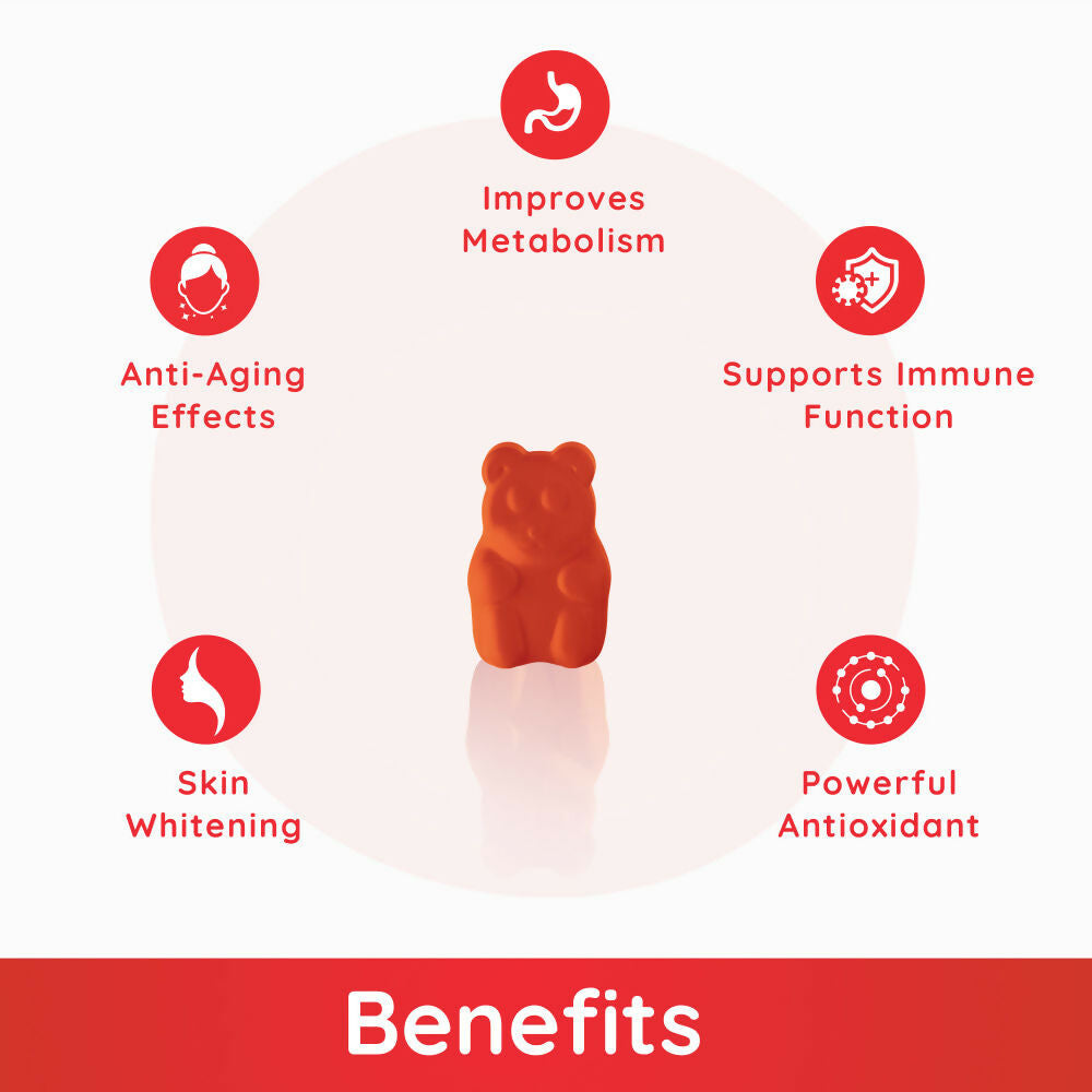 Purna Gummies Glutathione Cola Flavour Gummies for Skin Brightening