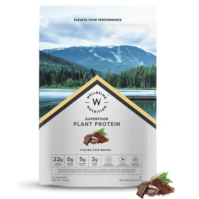 Wellbeing Nutrition Superfood Plant Protein Isolate - Italian Cafe Mocha Hover Image