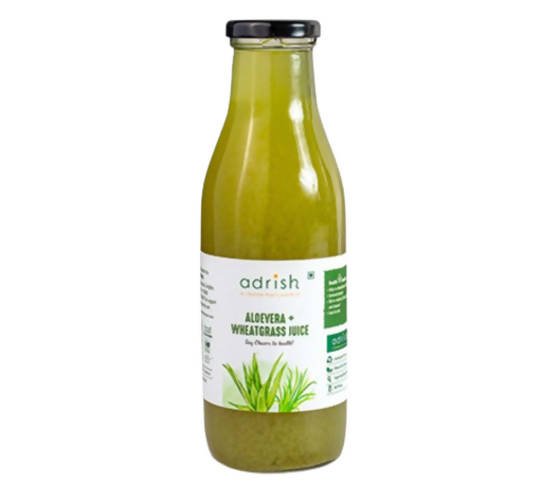 Adrish Organic Aloevera + Wheatgrass Juice Hover Image