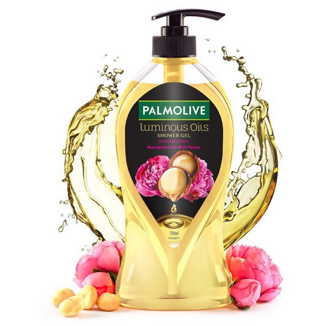 Palmolive Macadamia Oil & Peony Flower Luminous Oils Invigorating, Moisturizing Body Wash Hover Image