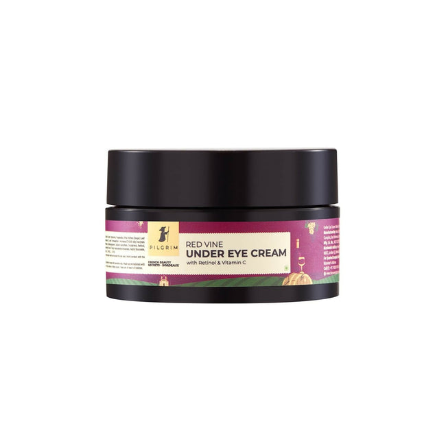 Pilgrim Red Vine Under Eye Cream with Retinol & Vitamin C For Dark Circles, Wrinkles, & Puffy Eyes Hover Image