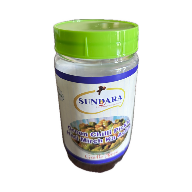 Sundara Green Chilli Pickle/ Hari Mirch Ka Achar Hover Image