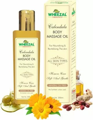 Wheezal Calendula Body Massage Oil Hover Image