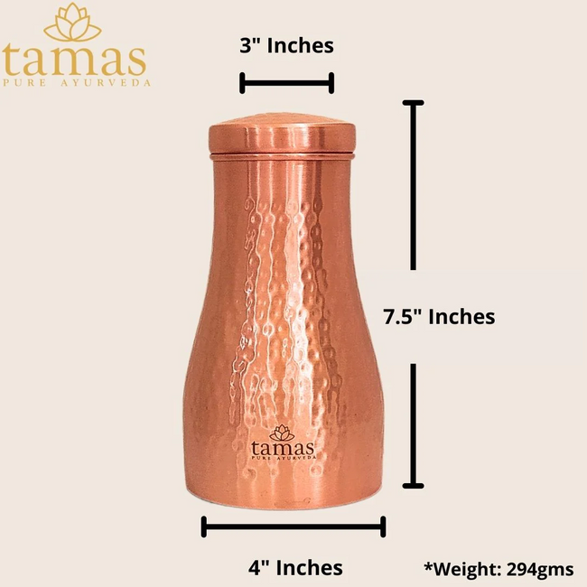 Tamas Hammered Bedroom Copper Water Jar Main Image