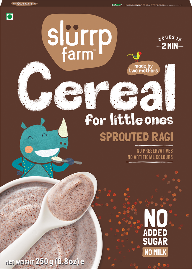 Slurrp Farm Sprouted Ragi Cereal For Little ones Hover Image