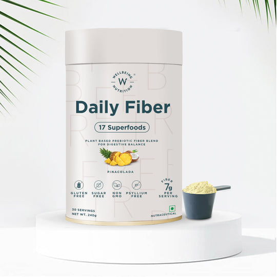 Wellbeing Nutrition Daily Fiber Powder-Pina Colada Flavor
