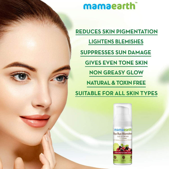 Mamaearth Bye Bye Blemishes Face Cream For Uneven Skin Tone Main Image