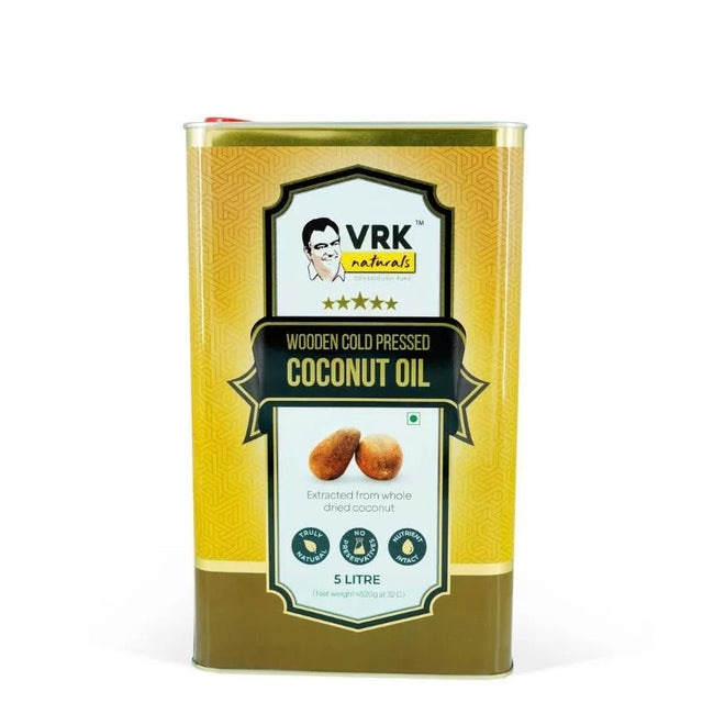 Vrk Naturals Wooden Cold Pressed Coconut Oil Main Image