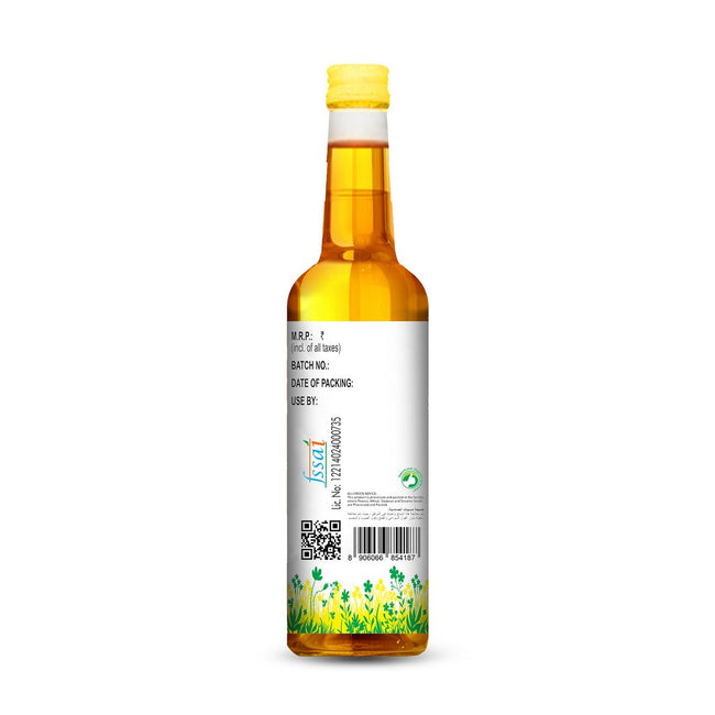 Nature Land Organics Mustard Oil Wood Cold Pressed Main Image