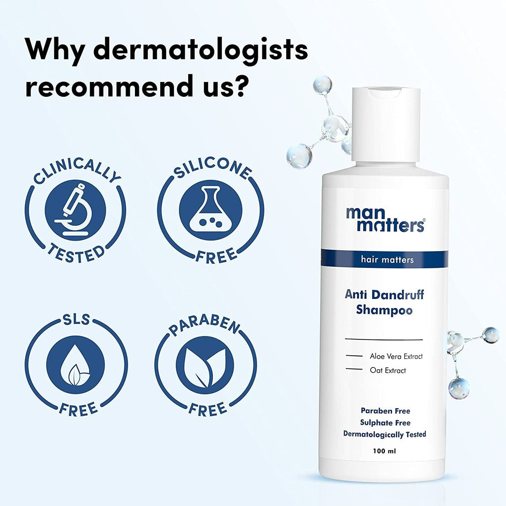 Man Matters 2% Ketoconazole Anti Dandruff Shampoo, Cruelty Free, Vegan, No Side Effects