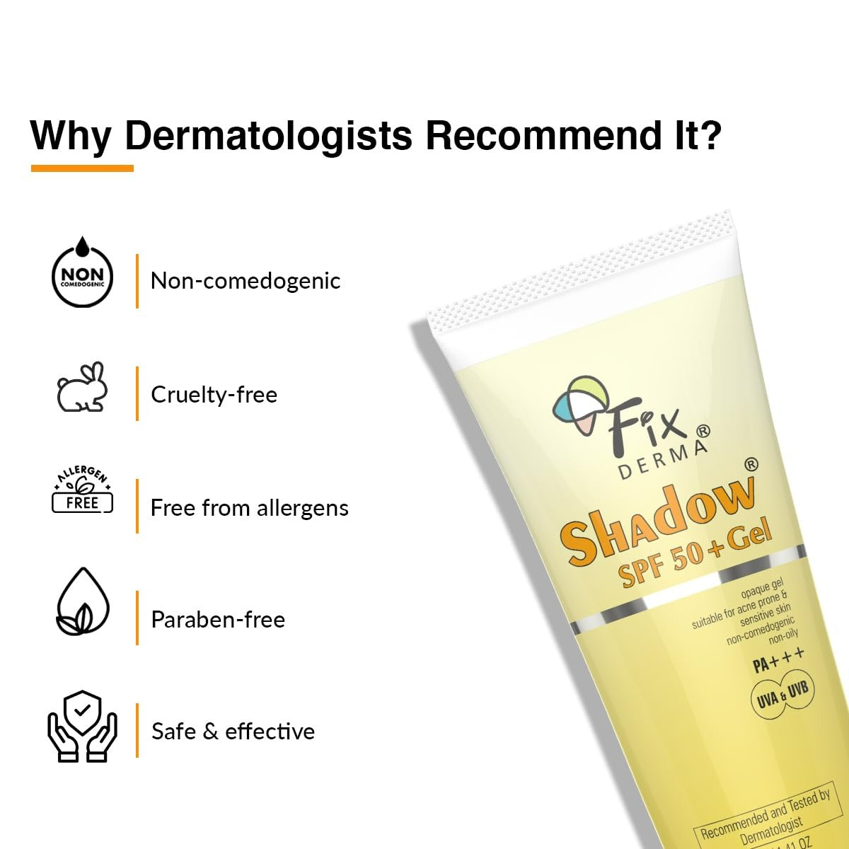 Fixderma Shadow SPF 50+ Gel For Oily Skin