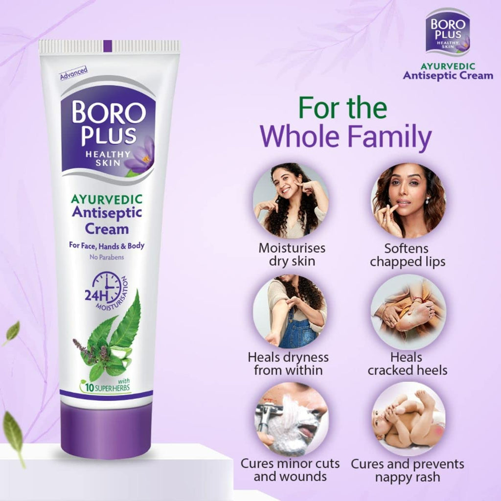 BoroPlus Ayurvedic Antiseptic Moisturisation Cream for Face, Hand & Body