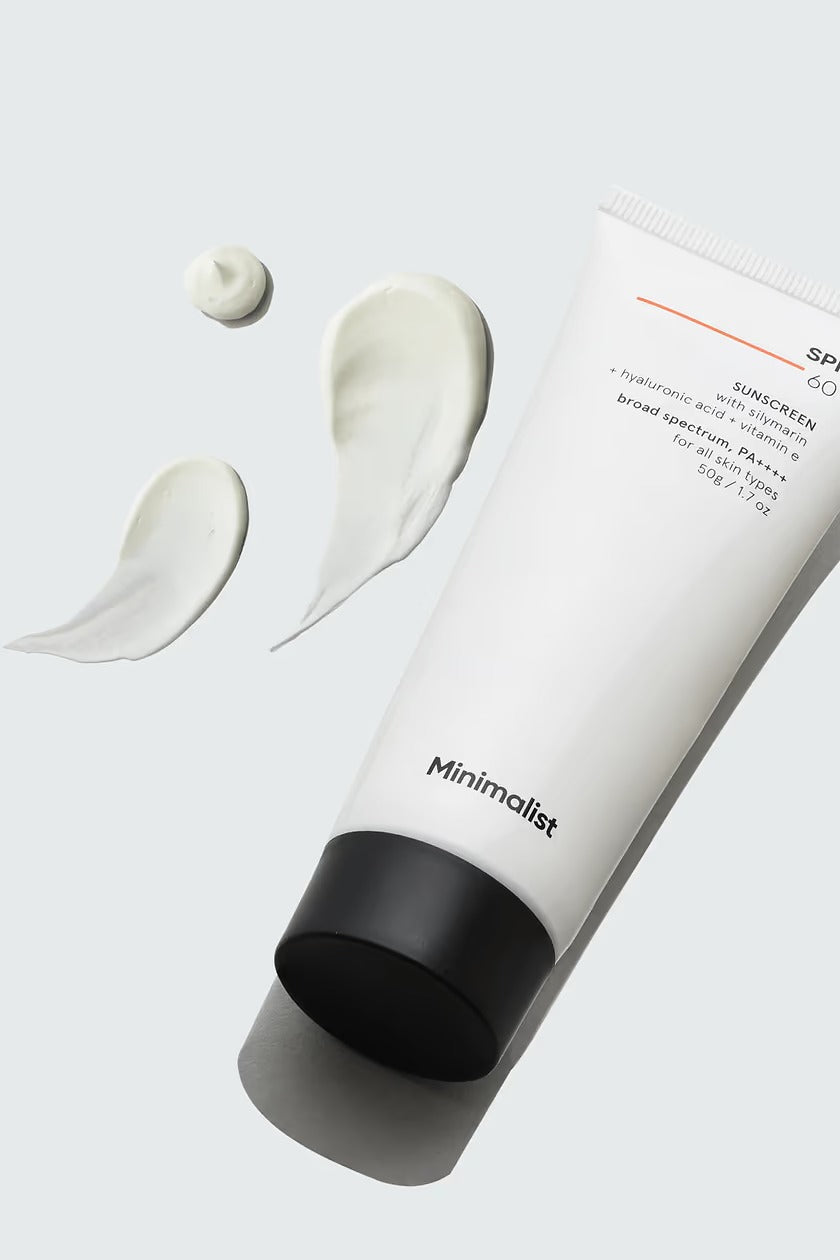 Minimalist Sunscreen SPF 60 PA ++++ For Sensitive Skin Broad Spectrum Sunscreen With Potent Antioxidants & Advanced Filters