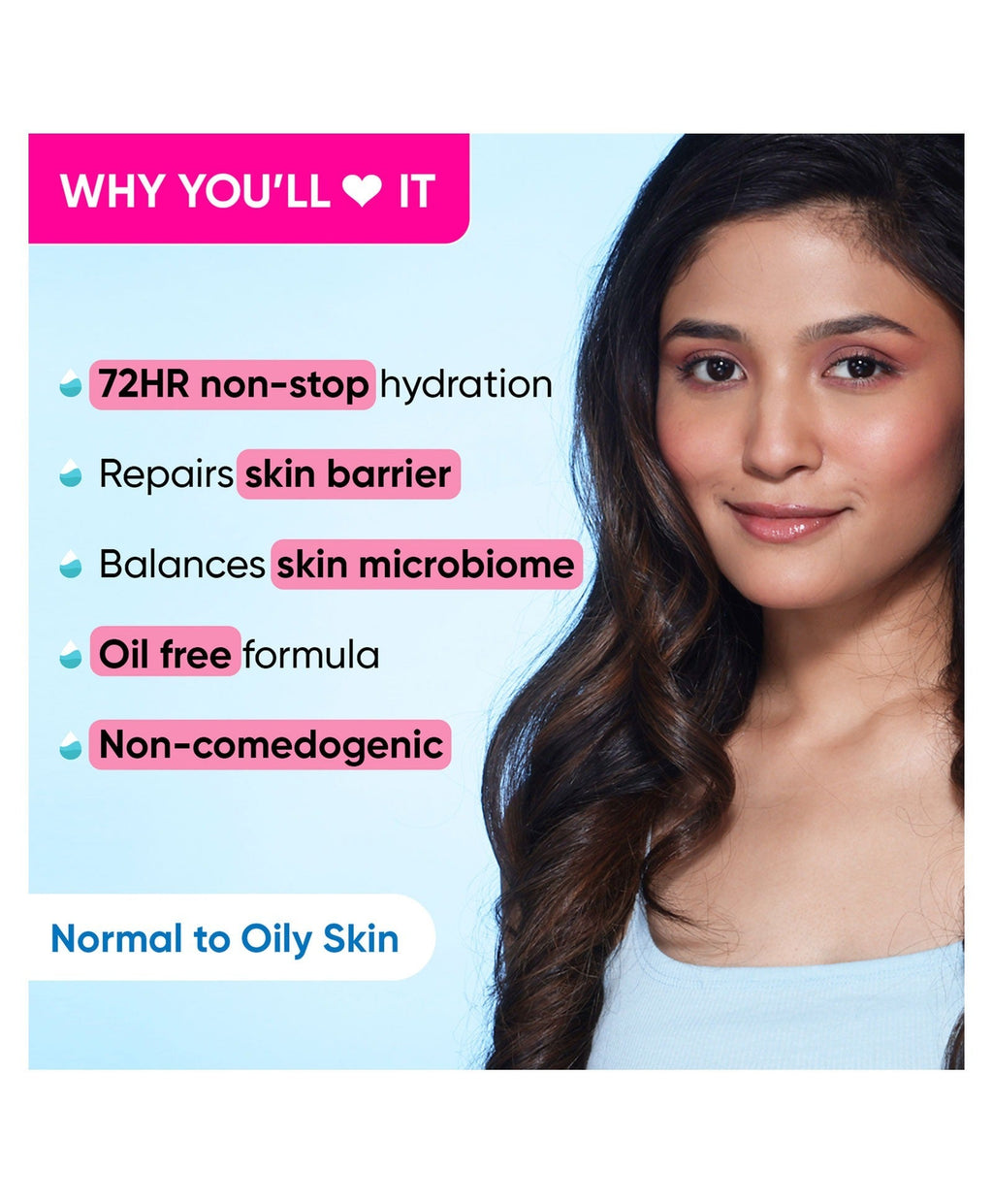 Dot & Key 72 Hr Hydrating Probiotic Face Gel With With Hyaluronic Acid, Kombucha & Rice Water