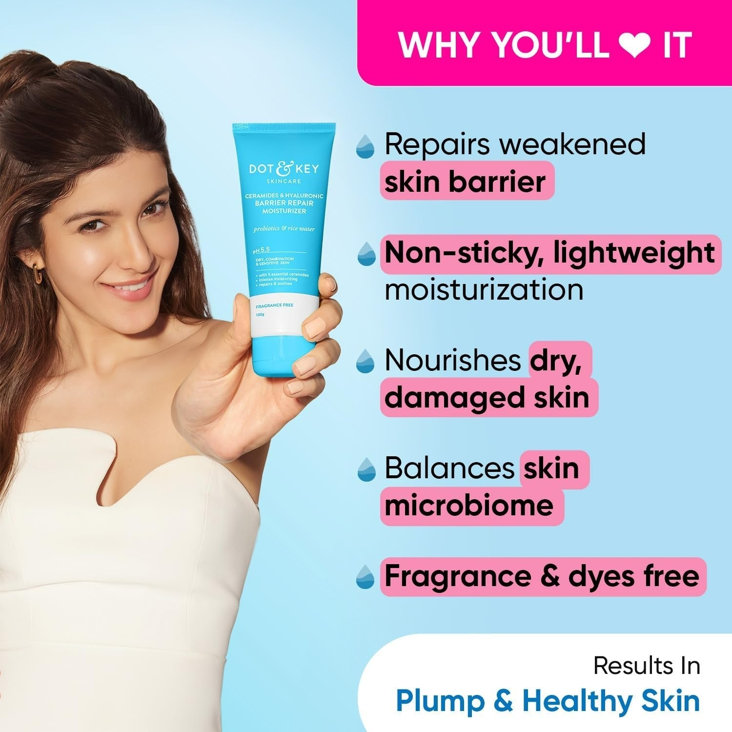 Dot & Key Ceramides & Hyaluronic Skin Barrier Repair + Face Cream