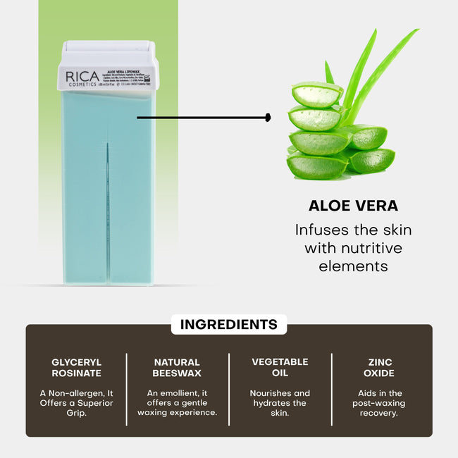 Rica Aloe Vera Roll On Lipo Wax Refill With Aloe Vera Extract Main Image