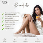 Rica Cotton Milk Pre-Wax Gel Cleansing Waxing Hair Cleaning with Naural Extracts for Hydration & Softening Skin